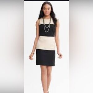 Banana Republic Tan Textured Dress.